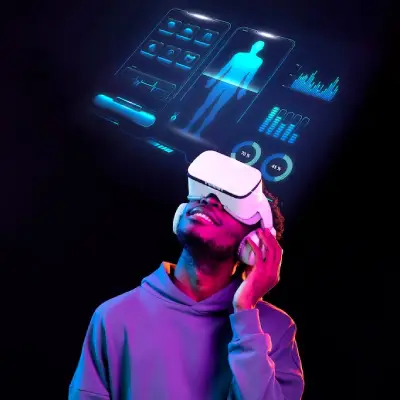 a man using vr gadget